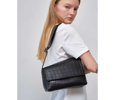 Сумка женская «Трина» черный кроко WeLassie