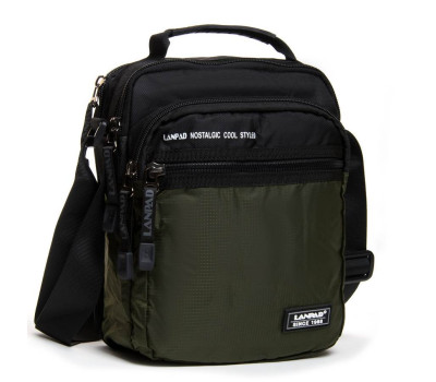 Сумка чоловіча планшет нейлон Lanpad 83010 green