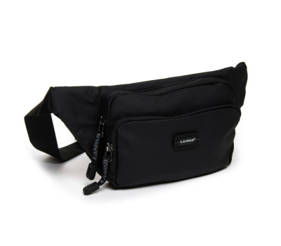Сумка Чоловіча на пояс нейлон lanpad 82029 black