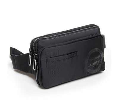 Сумка чоловіча на пояс нейлон Lanpad 61014 black