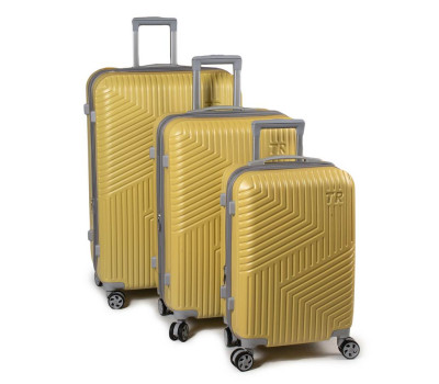 Дорожня Валіза 3/1 ABS-пластик 802 yellow Podium