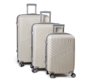 Дорожня Валіза 3/1 ABS-пластик 802 white Podium