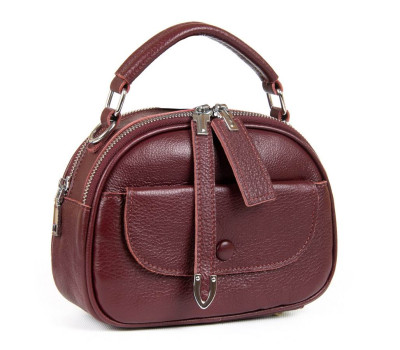 Сумка Жіноча Класична шкіра PODIUM P12 8758-9 red-wine Podium