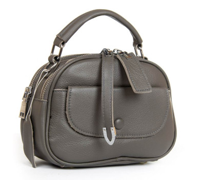 Сумка Жіноча Класична шкіра PODIUM P12 8758-9 grey Podium