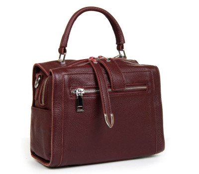 Сумка Жіноча Класична шкіра PODIUM P25 8759-9 wine-red Podium