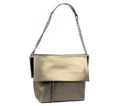 Сумка Жіноча Класична шкіра PODIUM P69 8322 gold-grey Podium
