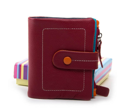 Гаманець Rainbow шкіра Dr. BOND WRN-1 bordo