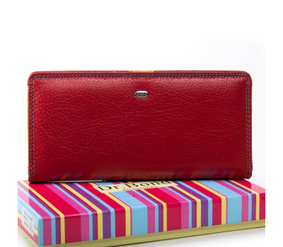 Гаманець Rainbow шкіра Dr. BOND WRN-22 red