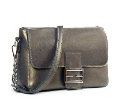 Сумка Женская Классическая кожа PODIUM P49 8783 gold-grey