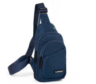 Сумка чоловіча на плече нейлон Lanpad 3737 blue