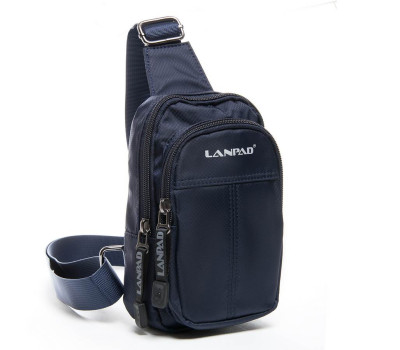 Сумка чоловіча на плече нейлон Lanpad 7662 blue