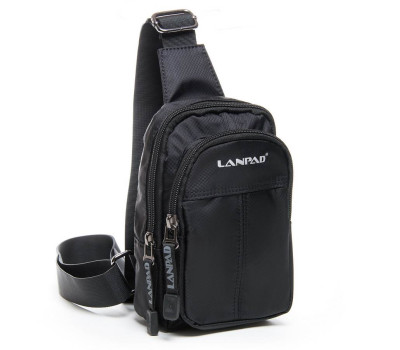 Сумка чоловіча на плече нейлон Lanpad 7662 black