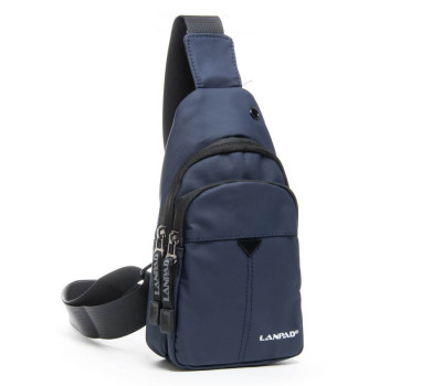 Сумка чоловіча на плече нейлон Lanpad 6022 blue
