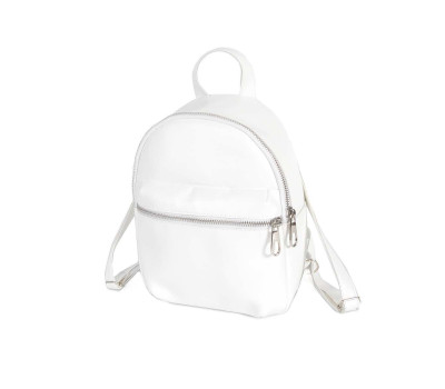 684 рюкзак екошкіра білий Lucherino