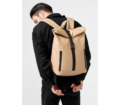 Мужской рюкзак Sambag RollTop One бежевый