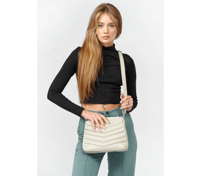 Женская сумка Кросбоди Rose  LRN серый шёлк