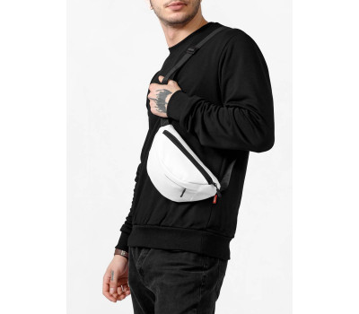 Чоловіча сумка на пояс бананка Sambag Urban SKH біла