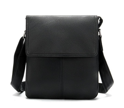 Сумка-месенджер шкіряна Vintage 20015 Чорна
