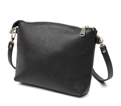 Жіноча сумка крос-боді з натуральної шкіри Shvigel 16341 Чорний