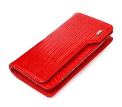 Жіноче портмоне клатч з натуральної шкіри CANPELLINI 21534 Червоне