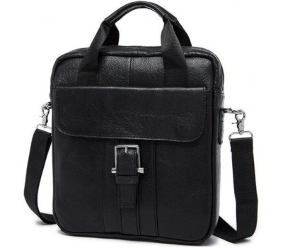 Мессенджер чоловічий Vintage 14632 шкіряний Чорний