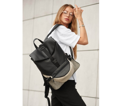 Женский рюкзак Sambag ReneDouble черно-серый