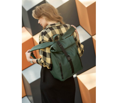 Женский рюкзак Sambag RollTop One зеленый