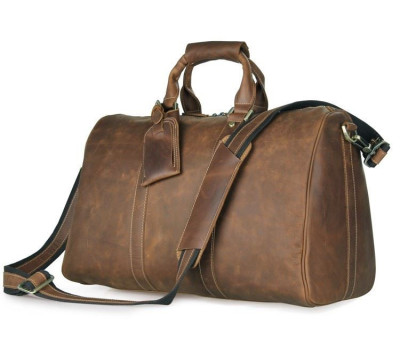 Дорожня шкіряна сумка John McDee 7077B