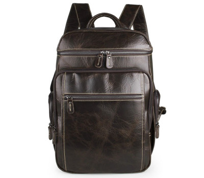Великий шкіряний міської рюкзак JD7202Q John McDee