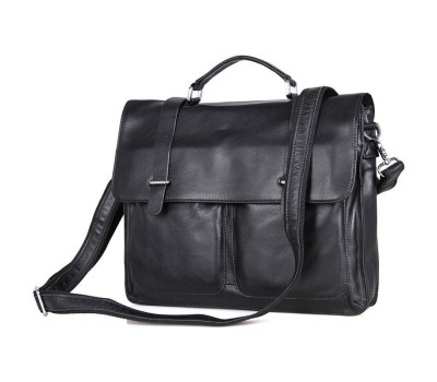 Міцна чоловіча сумка для ноутбука, колір чорний, John McDee, JD7100A