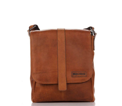 Оригінальна шкіряна сумка, колір рудий, HILL BURRY 3095