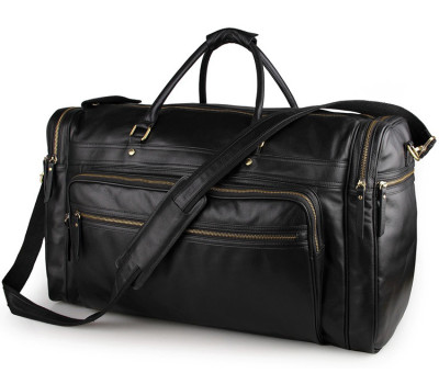 Ексклюзивна дорожня сумка для чоловіків з натуральної шкіри John McDee JD7317-1A