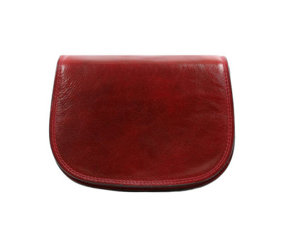 Шкіряна сумка кросбоді жіноча Time Resistance 5233301 "Moonfleet" червона