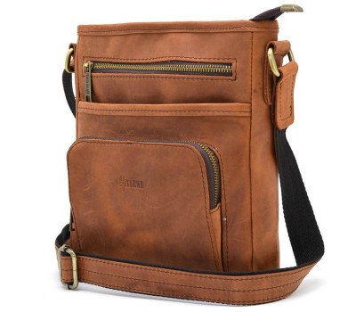 Мужская кожаная сумка мессенджер RB-1303-3md TARWA с карманом