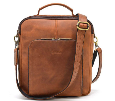 Мужская сумка на плечо с ручкой лошадиная кожа RB-6016-3md TARWA