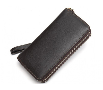 Чоловічий шкіряний клатч John McDee JD8026C на два відділення