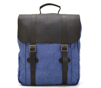 Сумка рюкзак для ноутбука з канвасу TARWA RCk-3420-3md синій