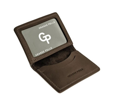 Обкладинка на ID паспорт автодокументи права, шоколад Grande Pelle 211120