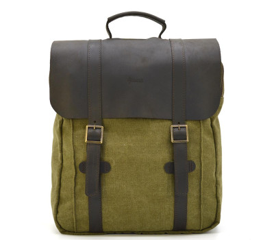 Канвас сумка рюкзак для ноутбука TARWA RCh-3420-3md хаккі