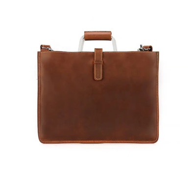 Чоловіча шкіряна папка-портфель із металевими ручками tid14121B Tiding 1