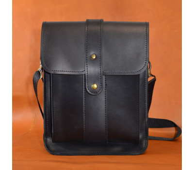 Кожаная сумка через плечо с клапаном Limary lim0123ra черная