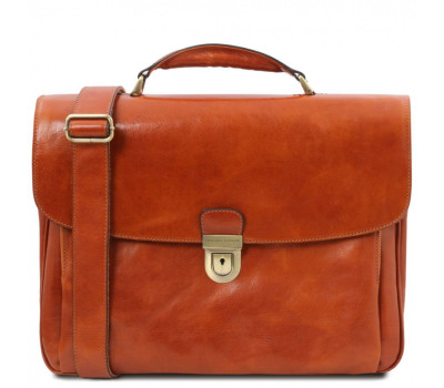 Кожаный мужской портфель мультифункциональный Alessandria Tuscany TL142067