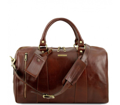 Дорожная кожаная сумка-даффл - Малый размер Tuscany TL141216 Voyager