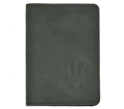Шкіряна обкладинка на паспорт, військовий квиток TARWA RE-passp зелена