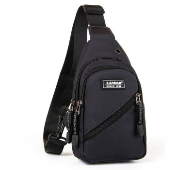 Сумка чоловіча на плече нейлон Lanpad 82021 grey