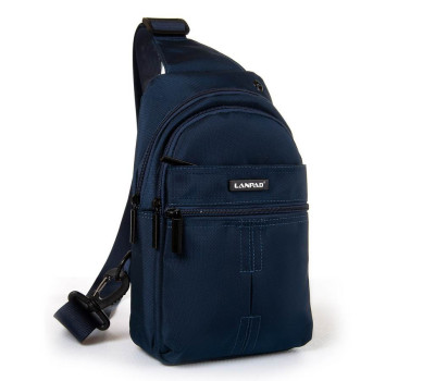 Сумка чоловіча на плече нейлон Lanpad 3766 blue