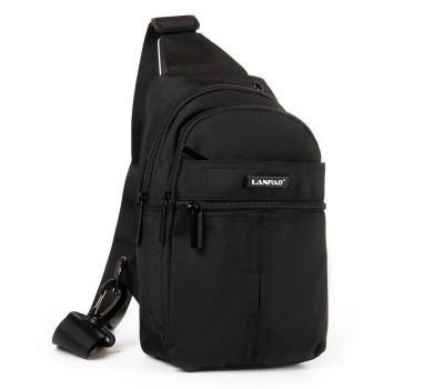 Сумка чоловіча на плече нейлон Lanpad 3766 black