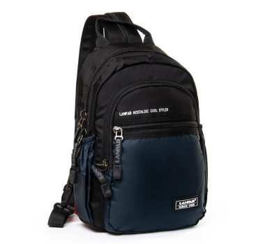 Сумка чоловіча на плече нейлон Lanpad 83012 blue