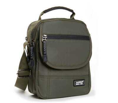 Сумка чоловіча планшет нейлон Lanpad 9637 green