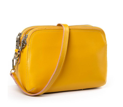 Сумка Жіноча Класична шкіра PODIUM P65 8725-220 yellow Podium